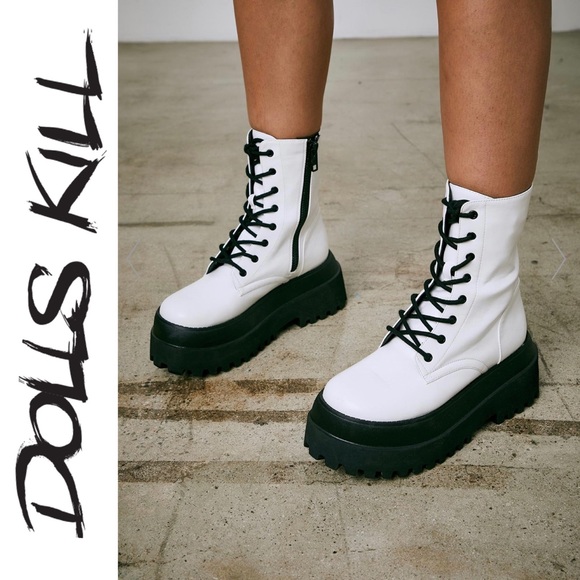 Current Mood Shoes - Current Mood Quantum Leap Platform Combat Boots